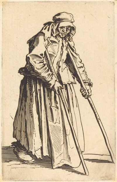 Bedelares met krukken, ca. 1622 door Jacques Callot