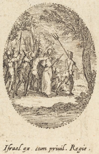 Christus draagt het kruis door Jacques Callot