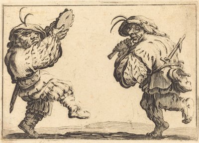 Dansers met Fluit en Tamboerijn door Jacques Callot