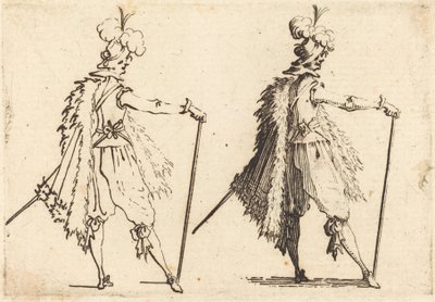 Heer met Stok door Jacques Callot