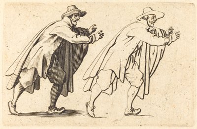 Man die Plotseling Beweegt, ca. 1622 door Jacques Callot