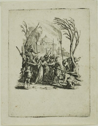 Het Verraad, uit De Kleine Passie door Jacques Callot