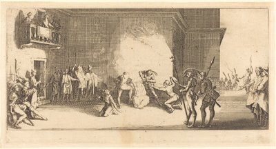 De kroning met doornen door Jacques Callot