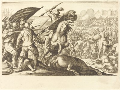 De nederlaag van de Turkse cavalerie door Jacques Callot