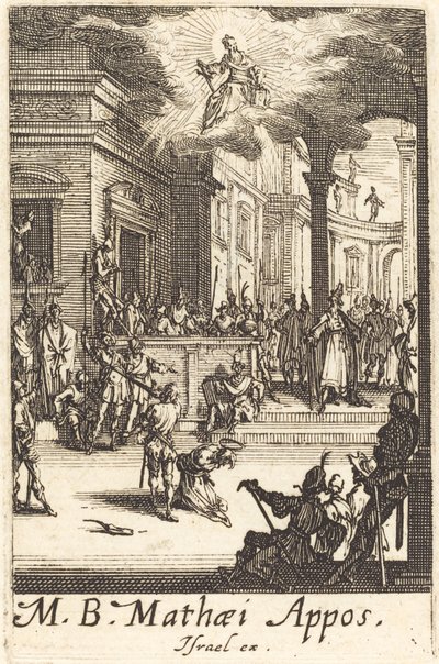 Het martelaarschap van Sint Mattheüs door Jacques Callot