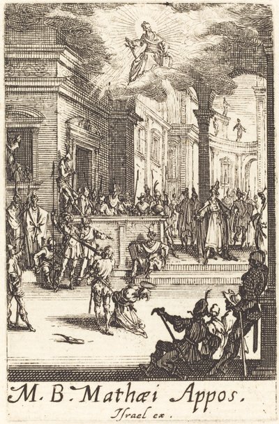 Het martelaarschap van Sint Mattheüs door Jacques Callot