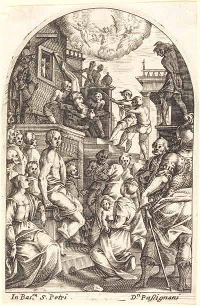 Het martelaarschap van Sint Petrus door Jacques Callot