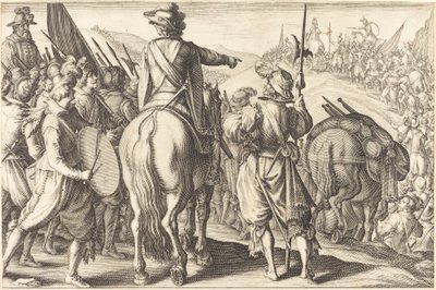 De troepen op mars door Jacques Callot