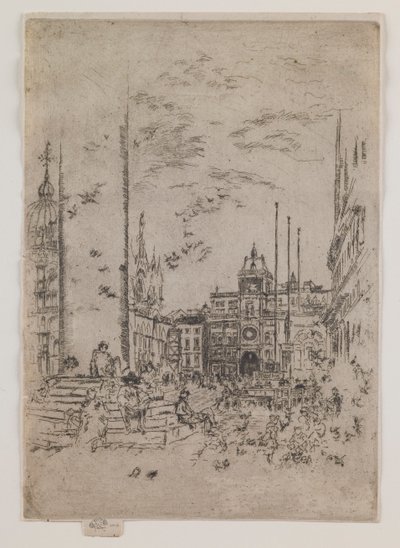 De Piazzetta door James Abbott McNeill Whistler