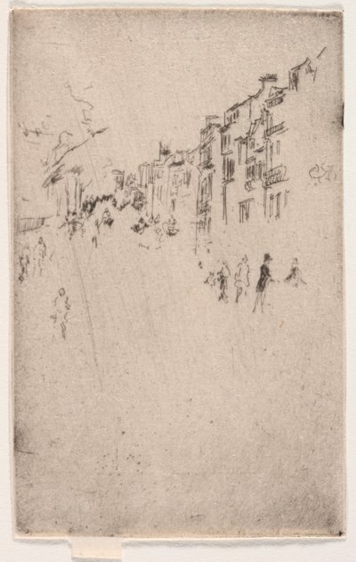 Een Fragment van Piccadilly door James Abbott McNeill Whistler