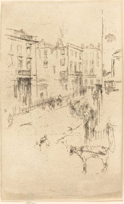 Alderney Street, c. 18801881 door James Abbott McNeill Whistler