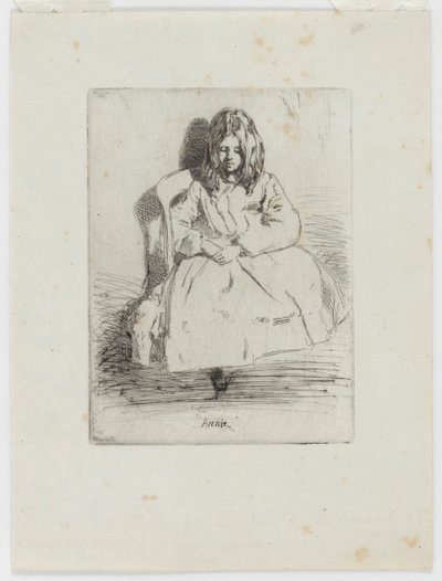 Annie, zittend door James Abbott McNeill Whistler