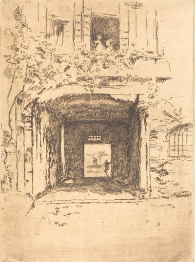 Deur en Wijnstok, 1879-1880 door James Abbott McNeill Whistler