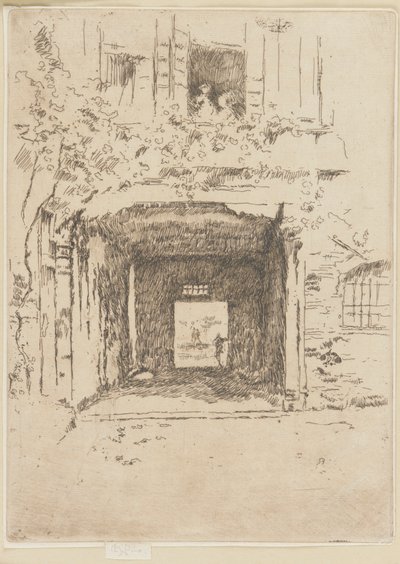 Deur en Wijnstok, 1879-1880 door James Abbott McNeill Whistler