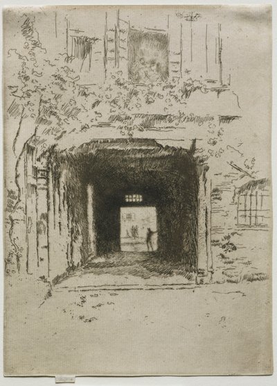 Deur en wijnstok, 1886 door James Abbott McNeill Whistler