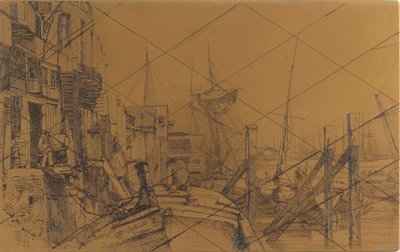 Etsplaat: Limehouse, 1859 door James Abbott McNeill Whistler