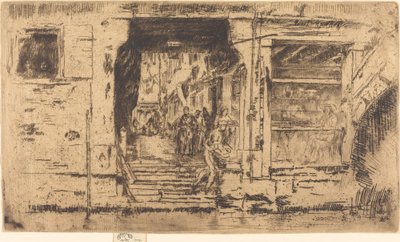 Viswinkel, Venetië, 1880 door James Abbott McNeill Whistler