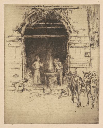 Vurige Smederij, 1901 door James Abbott McNeill Whistler