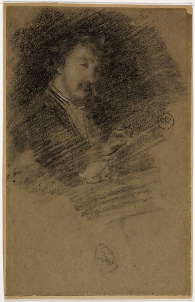 Zelfportret, 1871-73 door James Abbott McNeill Whistler