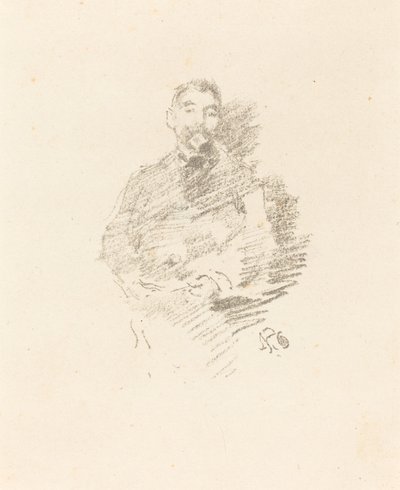 Stéphane Mallarmé, 1892 door James Abbott McNeill Whistler