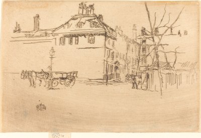 Tempel, ca. 1880-1881 door James Abbott McNeill Whistler