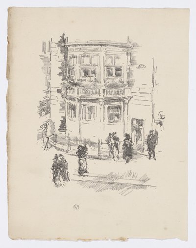 Het raam van de manager, Gaiety Theatre door James Abbott McNeill Whistler