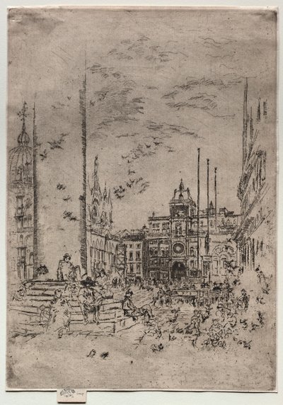 De Piazzetta, 1880 door James Abbott McNeill Whistler