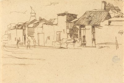 De zwaan, Chelsea, 1872 door James Abbott McNeill Whistler