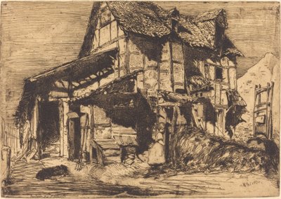 Het Onveilige Huurhuis, 1858 door James Abbott McNeill Whistler