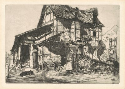 Het Onveilige Huurhuis, 1858 door James Abbott McNeill Whistler