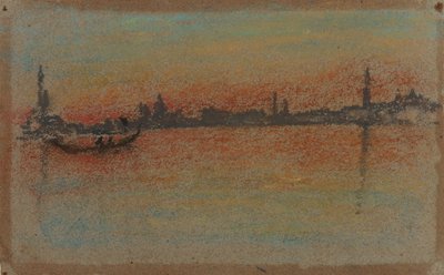 Venetië: Zonsondergang in de Haven door James Abbott McNeill Whistler