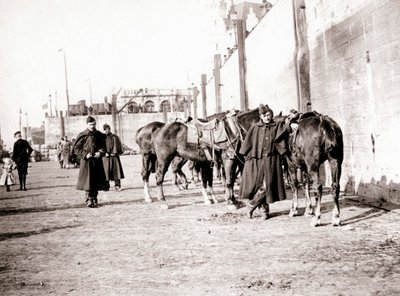 Paardrijders, Antwerpen, 1898 door James Batkin