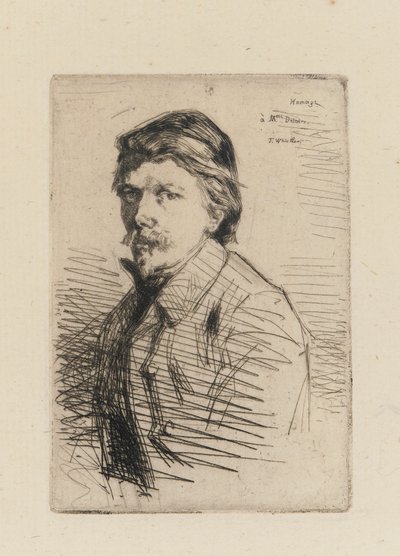 Auguste Delatre door James Abbott McNeill Whistler