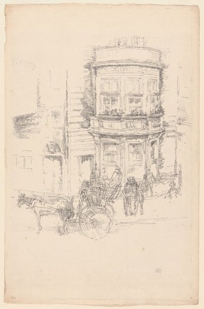 Achterkant van het Gaiety Theater door James Abbott McNeill Whistler