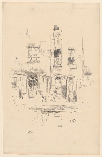 Kerkhof door James Abbott McNeill Whistler