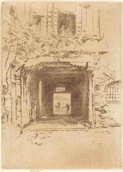 Deur en Wijnstok door James Abbott McNeill Whistler