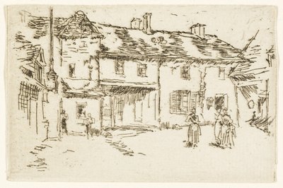 Hôtel de la Promenade, Loches door James Abbott McNeill Whistler