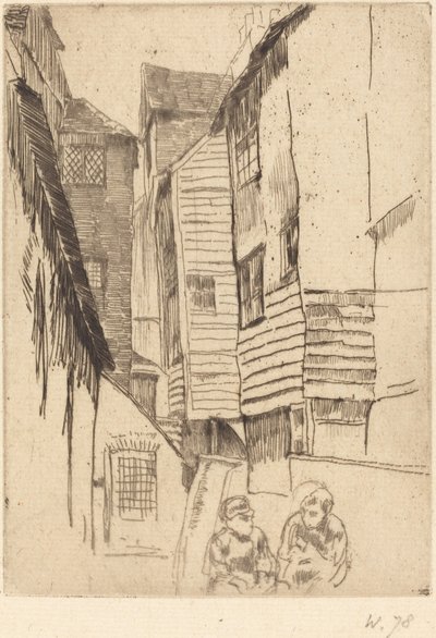 Little Smithfield door James Abbott McNeill Whistler