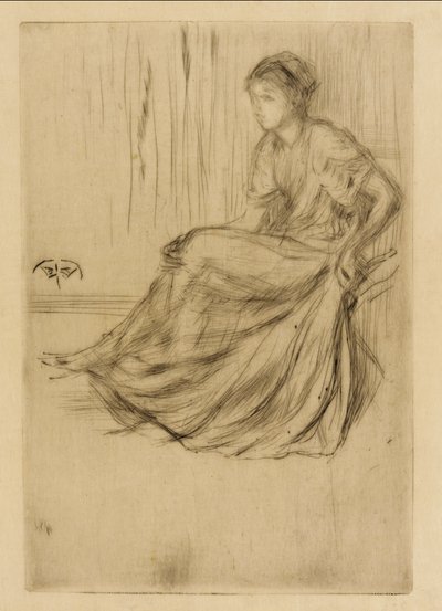 Model zittend door James Abbott McNeill Whistler