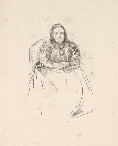 Portretstudie: Mevrouw Philip door James Abbott McNeill Whistler