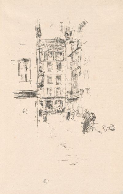 Rue Furstenburg door James Abbott McNeill Whistler