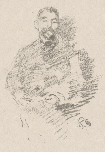 Stéphane Mallarmé door James Abbott McNeill Whistler