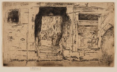 De Viswinkel, Venetië door James Abbott McNeill Whistler