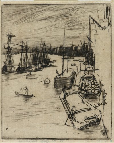 De Kleine Rotherhithe door James Abbott McNeill Whistler