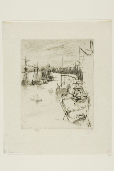 De Kleine Rotherhithe door James Abbott McNeill Whistler