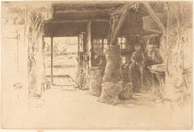 De molen door James Abbott McNeill Whistler