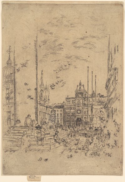 De Piazzetta door James Abbott McNeill Whistler