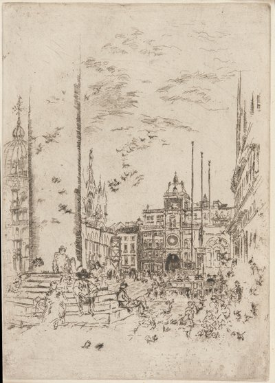 De Piazzetta door James Abbott McNeill Whistler