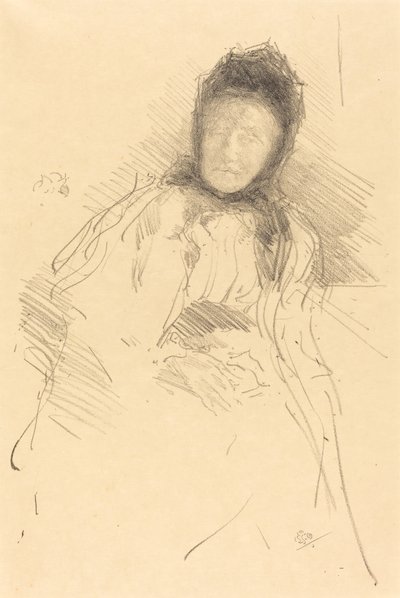 Onafgewerkte Schets van Lady Haden door James Abbott McNeill Whistler