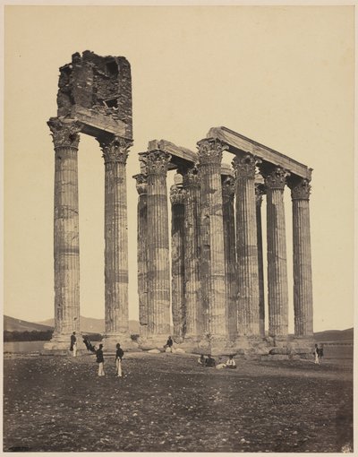 Tempel van Jupiter Olympius, c.1853 door James Robertson